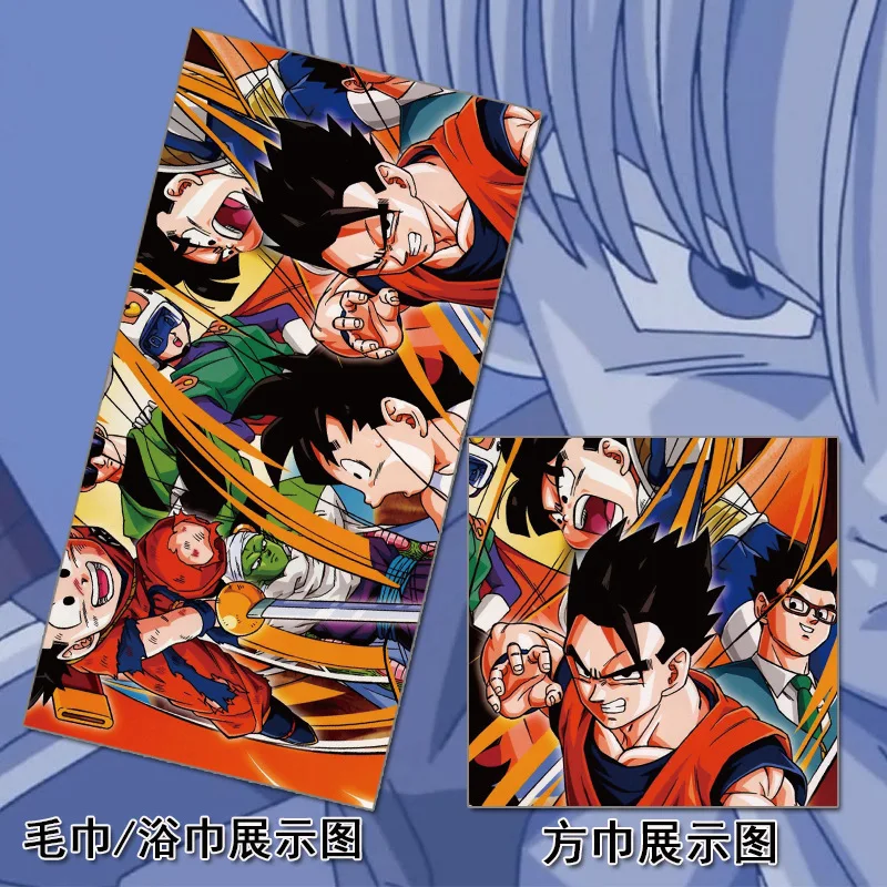 12 Полотенце Dragon Ball, Супер Saiyan Son Goku, пляжное полотенце из микрофибры, s, аниме, для путешествий, для детей, взрослых, детей, лицо, 70x140 см - Цвет: 12