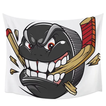 

Hockey Sport Cartoon Wall Hanging Tapestries Bedspread Coverlet Wall Art Tapestry Towel Scarf Throw Personalized Yoga Mat
