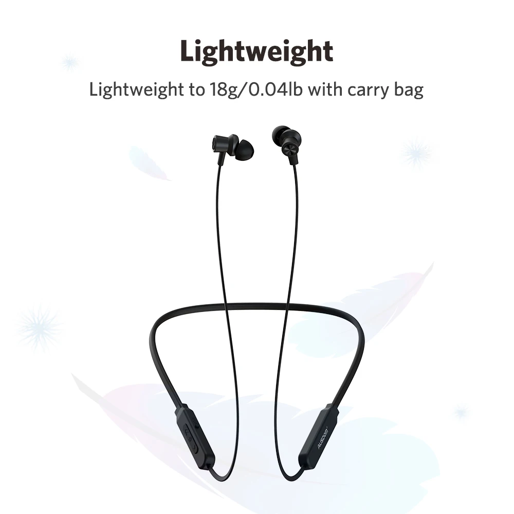 AUSDOM S5 Sport Wireless Bluetooth Earphone Headset High Quality Bluetooth Earbuds With Mic Magnetic Neckband for iPhone Xiaomi