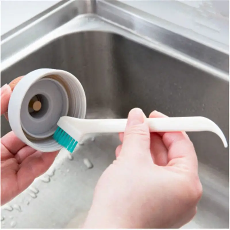 YAS 2pcs/set Cleaning Narrow Brush Long Handle Portable Baby Milk Bottle Cleaning Brushes Household