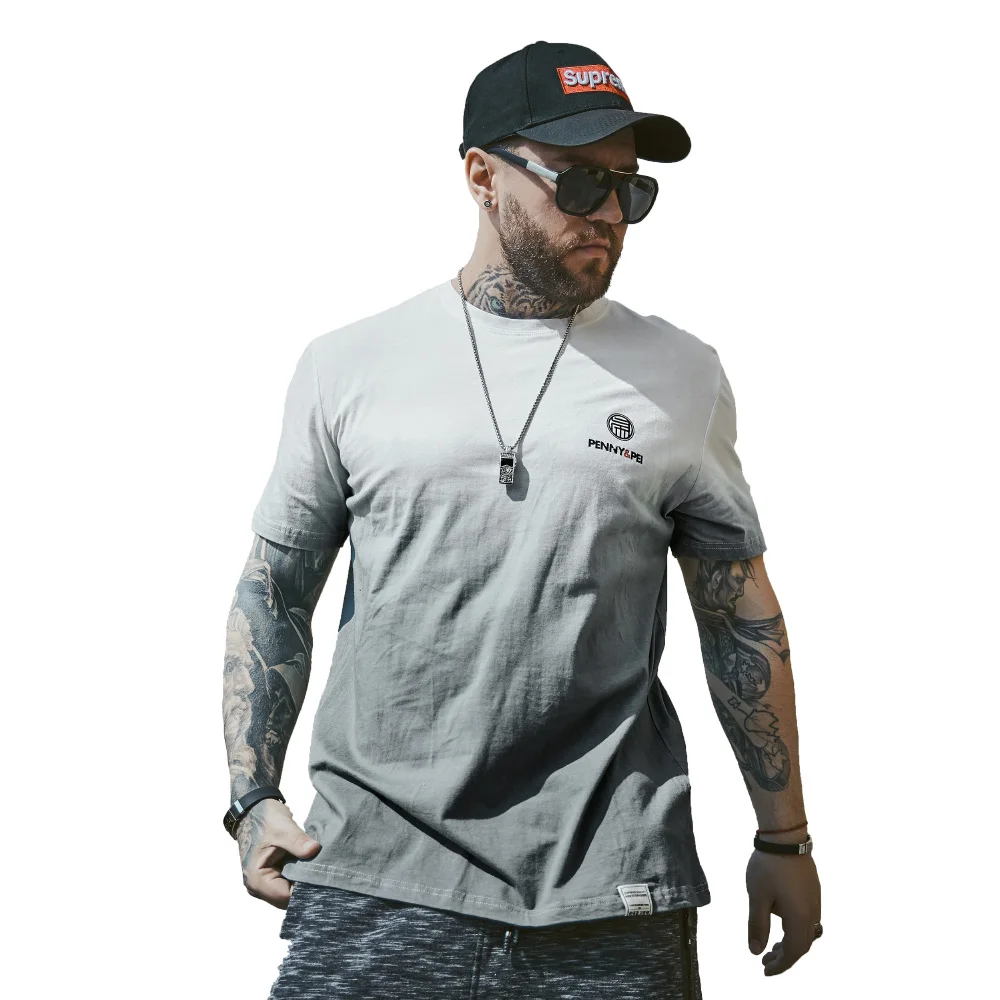 Хлопковая футболка мужская забавная уличная одежда хип хоп мода обезьяна