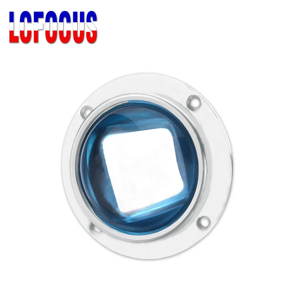 30 45 60 90 120 градусов линза LED оптическое стекло 67 мм+ рефлекторный коллиматор+ фиксированный кронштейн для 20 Вт 30 Вт 50 Вт 100 Вт чип высокой мощности