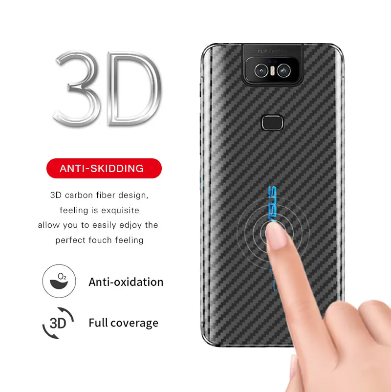 3D защитная задняя пленка из углеродного волокна для Asus Zenfone 6z 6 zs630kl Защитная пленка для экрана 5 Z 5z ZS620KL