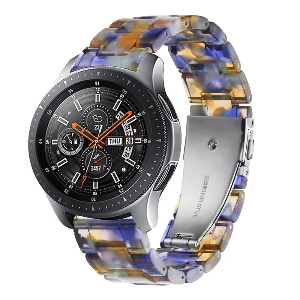 22 мм полимерный ремешок для samsung gear S3, цветной ремешок для часов для женщин и мужчин, ремешок 20 мм для samsung Galaxy watch, активный браслет, ремень