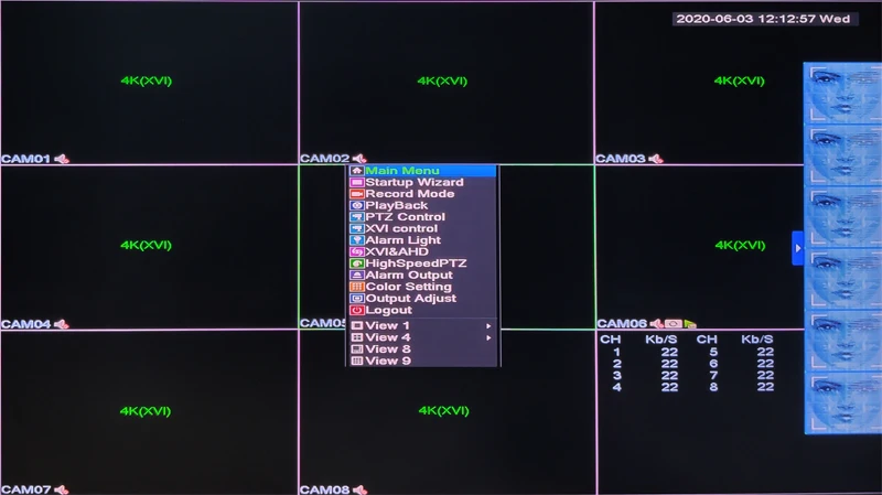 8mp 4k ahd dvr menu picture 02
