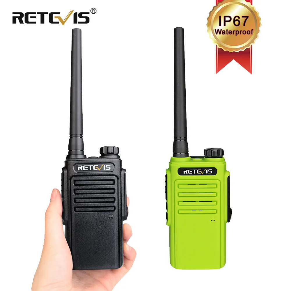 Walkie Talkie Waterproof RETEVIS RT647 IP67 Waterproof Walkie-Talkies 1 or 2 pcs PMR446 PTT FRS Portable Radio for Hunting Hotel 2