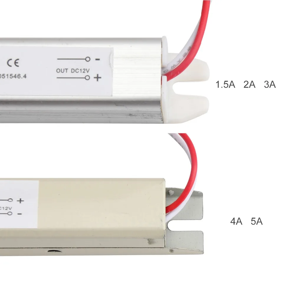 AC 220V к DC 12V 1.5A 2A 3A 4A 5A светодиодный драйвер ультра тонкий импульсный источник питания Тонкий трансформатор освещения световая коробка 18W 36W 60W