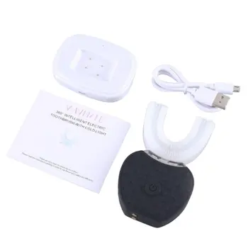 

360 Degree 2nd generation Intelligent Brush Electric U-shaped USB Toothbrush Silicone Brush Head Generation 2 With Cold Light