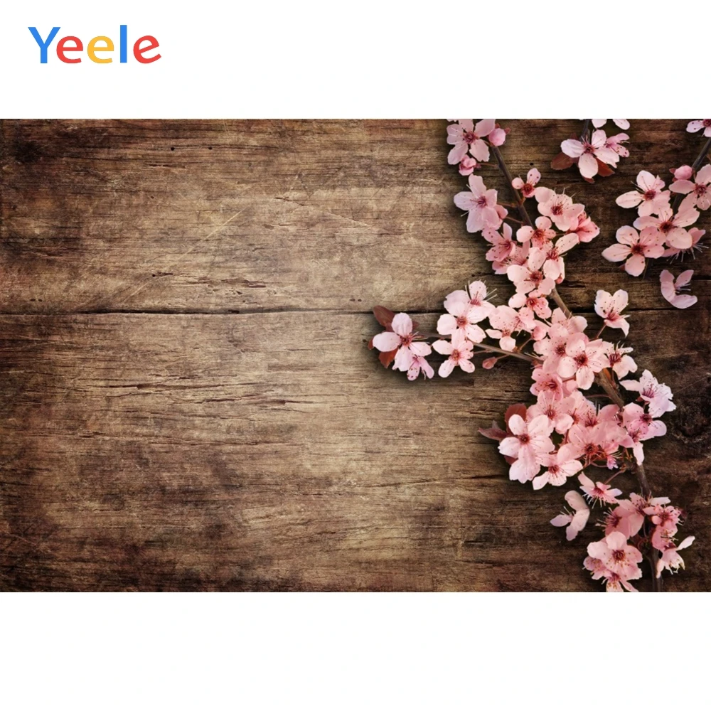 

Yeele гранж коричневые деревянные доски цветы десерт еда фотография фон Индивидуальные фотографические фоны для фотостудии