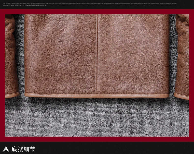 Меховая Мужская куртка с капюшоном B3 air force с меховым воротником из кожи и овечьей шерсти