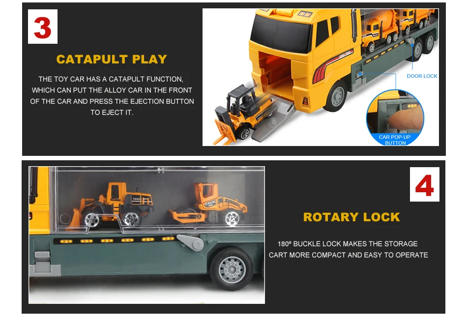 11 шт. мини-автомобиль и грузовик для хранения литые под давлением автомобили инженерный экскаватор Игрушки транспортные средства модель грузового автомобиля подарок для детей мальчиков/