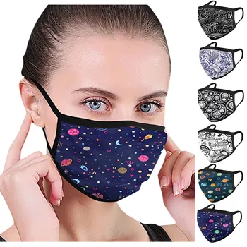 

1pc Outdoor Riding Quick-drying Dustproof Keep maskers Unisex Windbreak Seamless Print Nose Protection Face Mouth maska Reusable