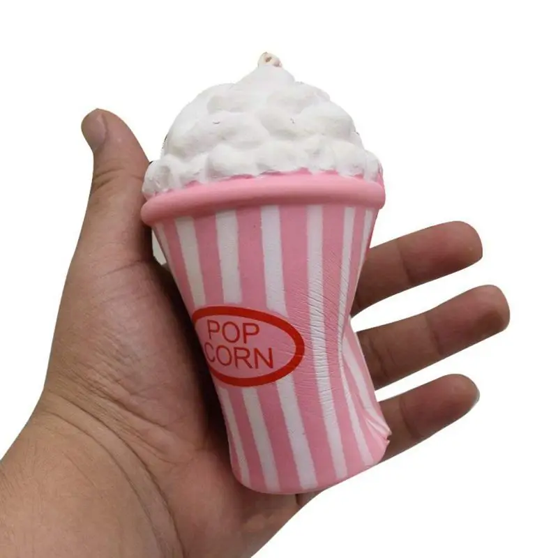 Jumbo Squishies попкорн, 12 см медленно поднимающаяся игрушка для снятия стресса супер сжимающая забавная цепочка Шарм детский подарок для мальчиков, девочек и взрослых