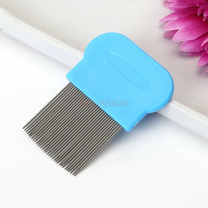 dandruff comb New Iron Tooth Encryption Scorpion Pet Flea Super Dense Comb Double-sided Children Tohairbrush Portable Travel double sided lice comb fine tooth scalp massage comb professional flea removal grate ultra dense comb teeth for children pet