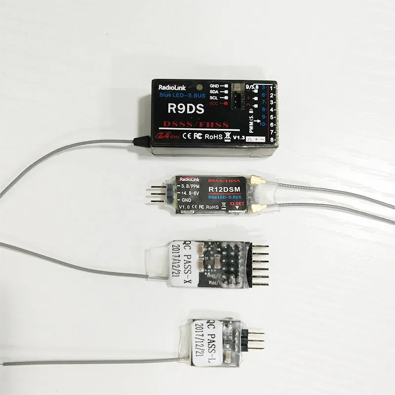 

Radiolink 2.4G 6/10 Channel DSSS Receiver R6DS R6DSM R9DS R12DSM for AT9 AT9S AT10 AT10II Transmitter RC Model Remote Control