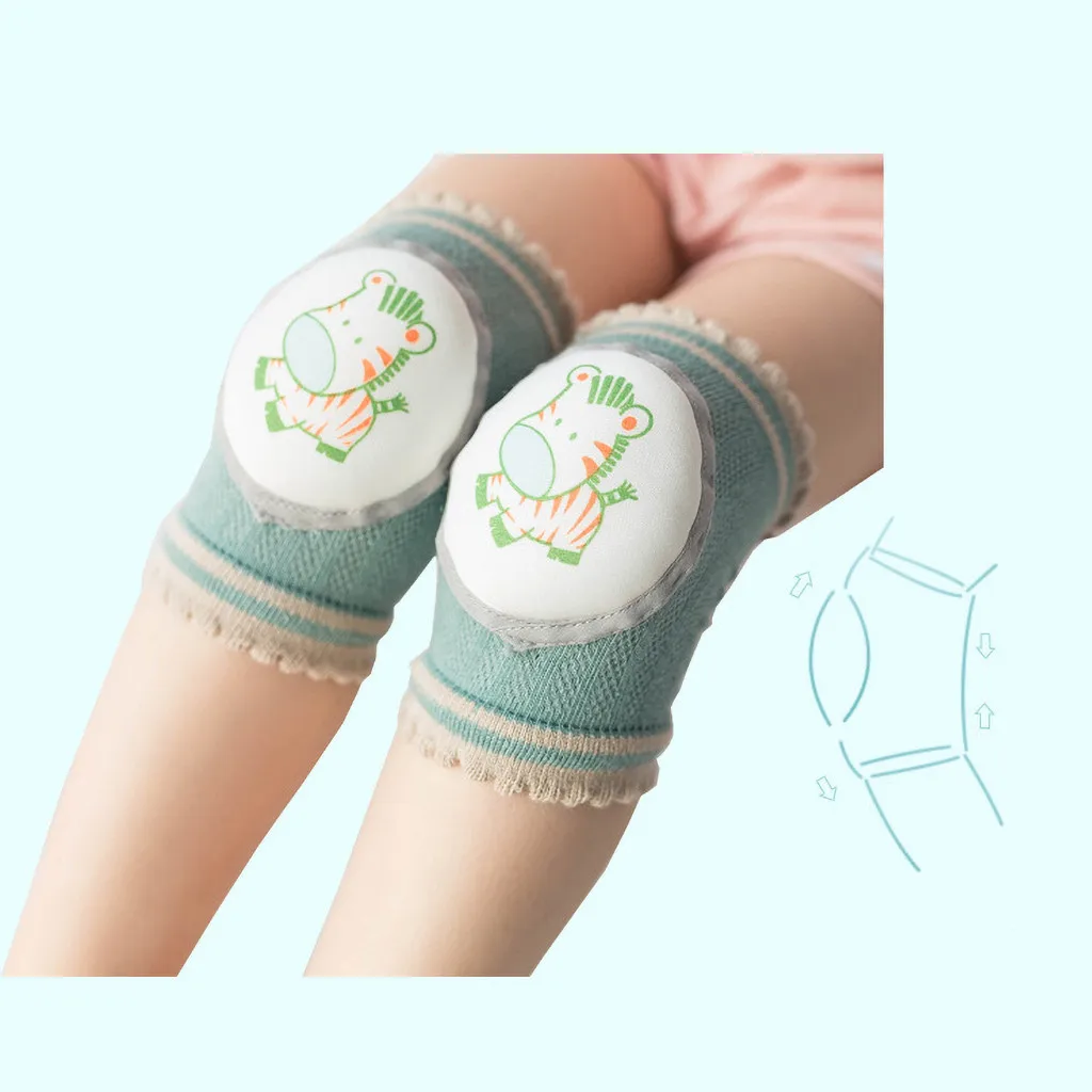 ISHOWTIENDA Children's Mesh Knee Pads Toddler Sshatter-resistant Crawl Protection Breathable Knee Sleeve Socks Py4