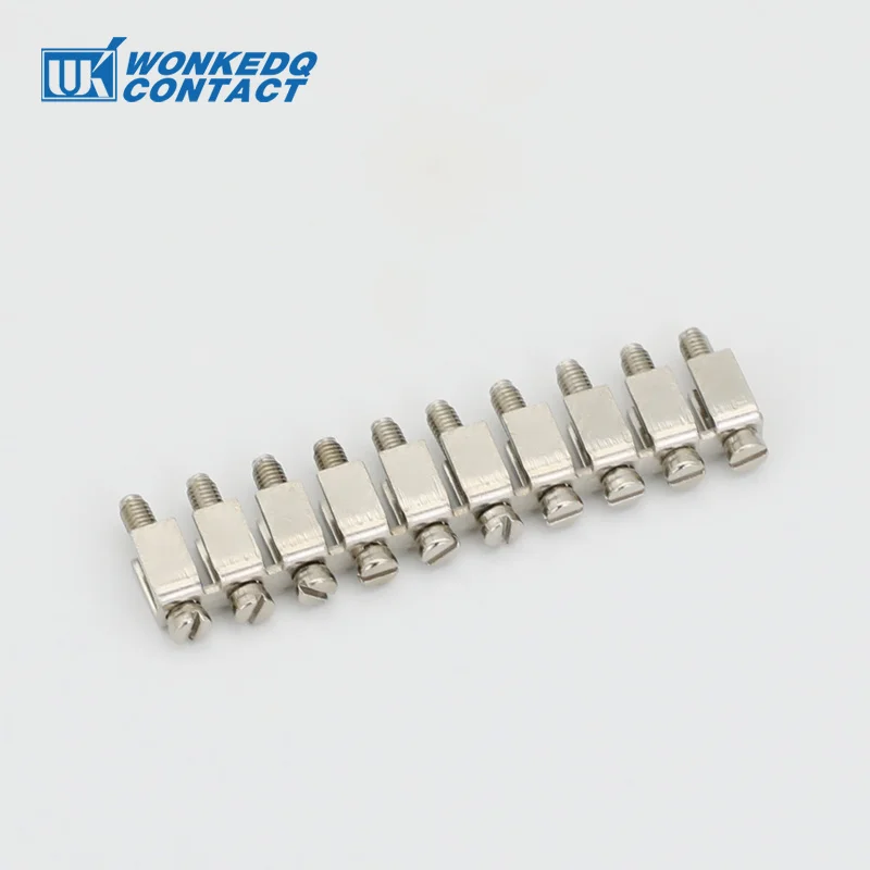 FBI 10/2/3/4-6 Jumpers For UK2.5B DIKD1.5 Fixed Bridge FBI2-6 FBI3-6 FBI4-6 FBI10-6 DIN Rail UK Terminal Block Connector din rail din rail terminal block jumper bridge wire connectors 10Pcs