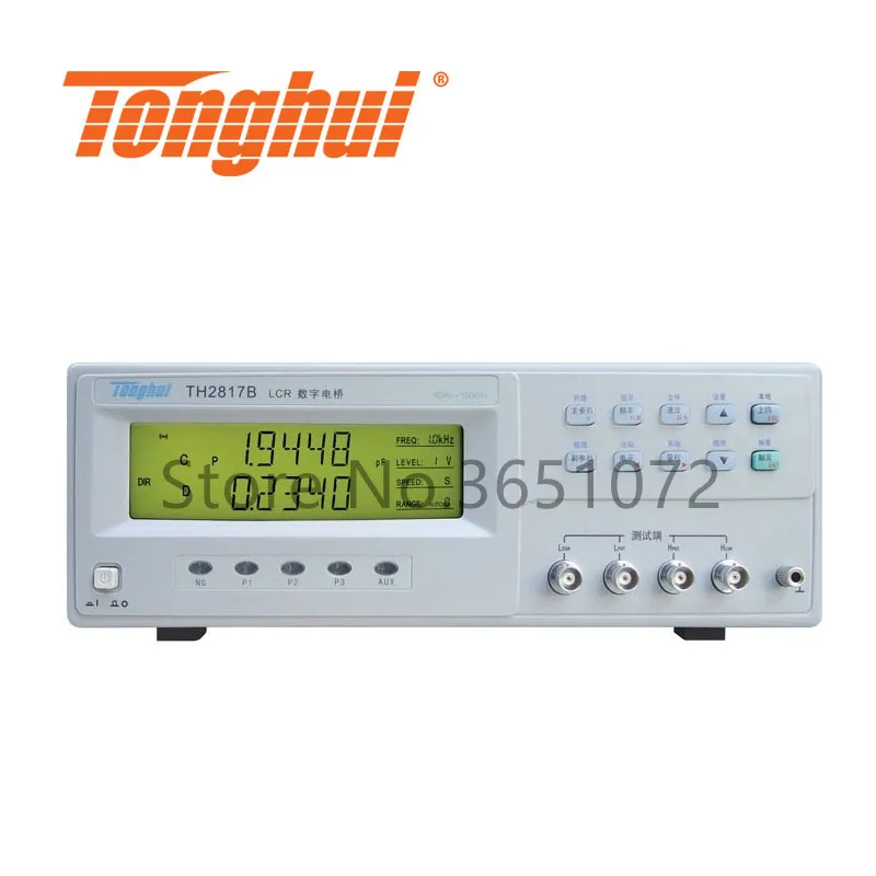 

TH2817B Digital LCR Meter with Frequency Range 50Hz-100kHz with 10 Frequency Points RLC Meter