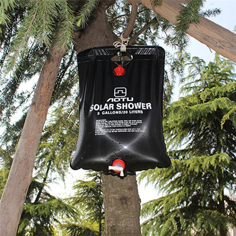 

40L Foldable Shower Bag Solar Energy Heated Lightweight PVC Switchable Shower Head Water Bag Outdoor Camping Storage