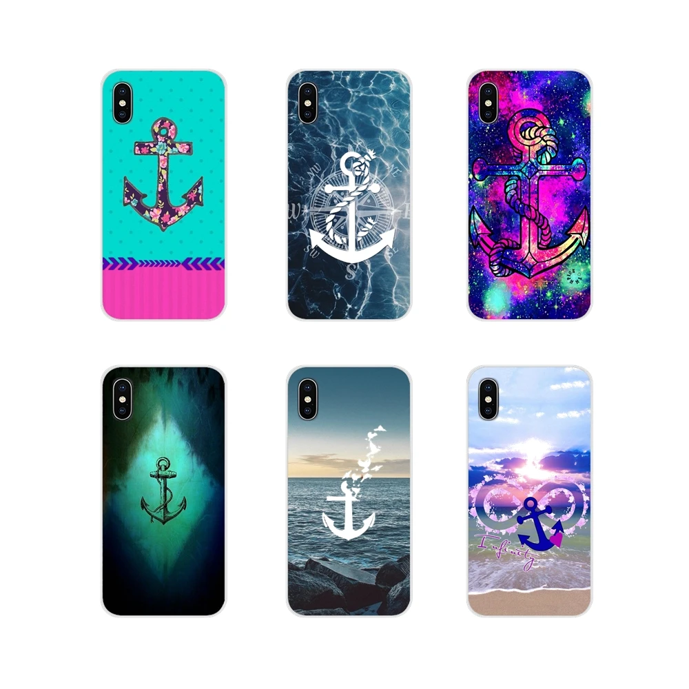 Аксессуары Якорь корабль чехлы для телефонов Huawei G7 G8 P8 P9 P10 P20 P30 Lite Mini Pro P Smart Plus 2017