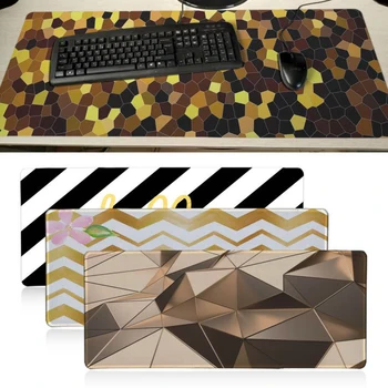 

Black and Gold Desktop Backgrounds Gaming Mouse Pad Locking Edge Mouse Pad Gaming Pad mouse Gamer To Laptop Keyboard