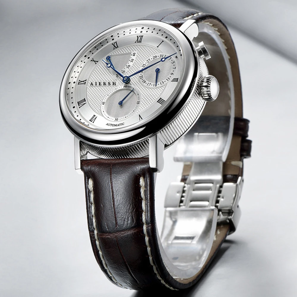 注文割引 Stainless Automatic Self-Winding Watches Mechanical Men's Steel Transp Movt 腕時計 Watches For Men Automatic ST1780 Self Winding Mechanical