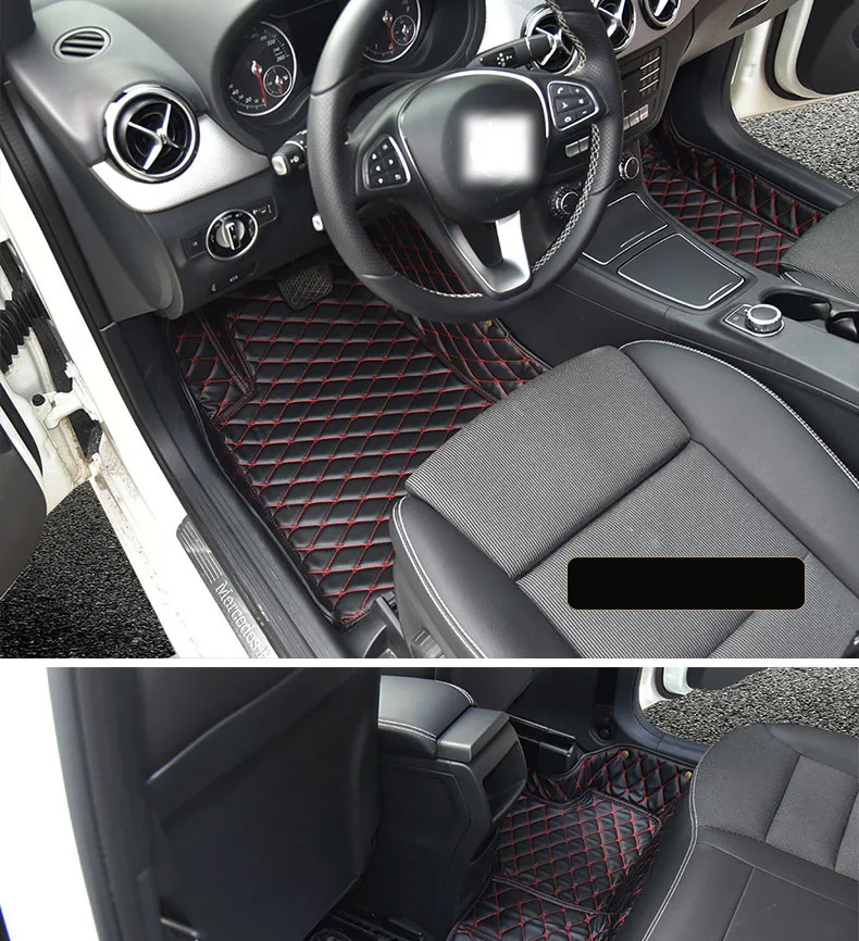 Кожаный Автомобильный коврик для автомобиля mercedes benz B180 b200 b260 2011 2012 2013 w246 аксессуары ковер