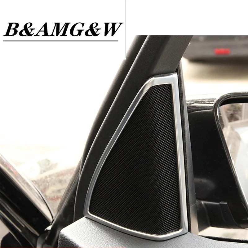 

Car Styling Auto Audio Speaker Frame Decoration Sticker Covers Trim for Mercedes Benz GLK X204 200 260 Interior Auto Accessories