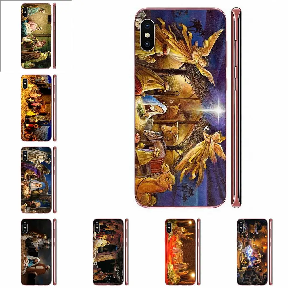 ТПУ печать Рождество сцена свет для Samsung Galaxy Note 8 9 10 Pro S4 S5 S6 S7 S8 S9 S10 S11 S11E S20 Edge Plus Ultra |