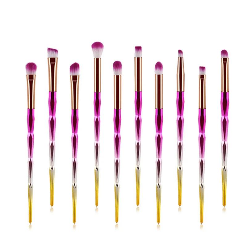 Косметические кисти - Handle Color: Gold and silver