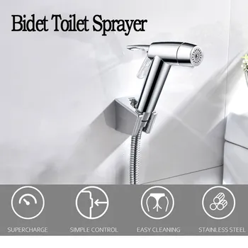 

Stainless Steel Handheld Hygienic Shower Portable Bidet Sprayer Toilet Multi-function Cloth Diaper Sprayer Shattaf Shower