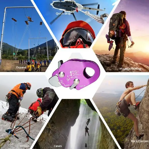 

Pro Rope Grab Rock Climbing Arborist Fall Protection Cable Rope Lanyard Protect