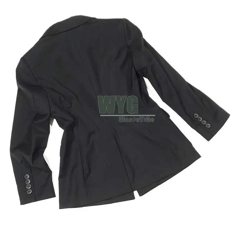 Office Lady Style Women Blazer For Business 2020 Autumn New Arrival Top Quality Single Button Long Sleeve Elegant Wool Blazers