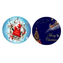 2 шт Рождественская скатерть, круглая скатерть для 47 дюймовых круглых обеденных столов