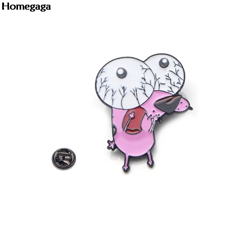 Homegaga Dog металлические эмалевые булавки модные значки для рюкзака рубашки мужские