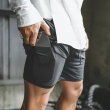 Мышцы братья подходит новые летние Для мужчин сетка с двойным слоем быстросохнущие Повседневное пять-Штаны спортивные Фитнес шорты 3XL XXL