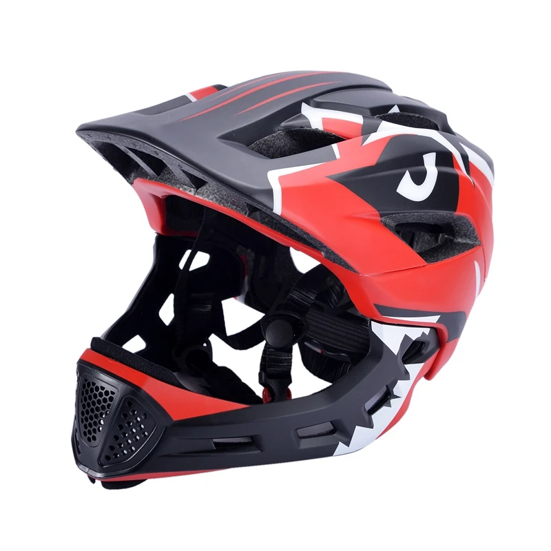

ELOS-Kids Bike Helmet 2 in 1 Full Covered Cycling Helment Ultralight Adjustable Sports Protective Hat Mtb Racing Kids Helmets