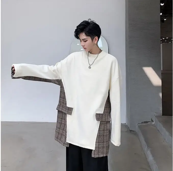 M-XL! осенне-зимние модели, мужские свободные вельветовые плотные пальто в стиле хип-хоп для мальчиков