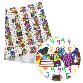 

David accessories 20*34cm Back to School 100%cotton Fabric Patchwork For Sewing DIY for Sewing Tilda Doll Clothes,c11102