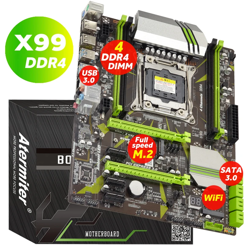 Atermiter X99 LGA2011 V3 Профессиональный 4 канальный DDR4 настольный компьютер материнская плата модуль LGA2011 3|Материнские платы|   | АлиЭкспресс