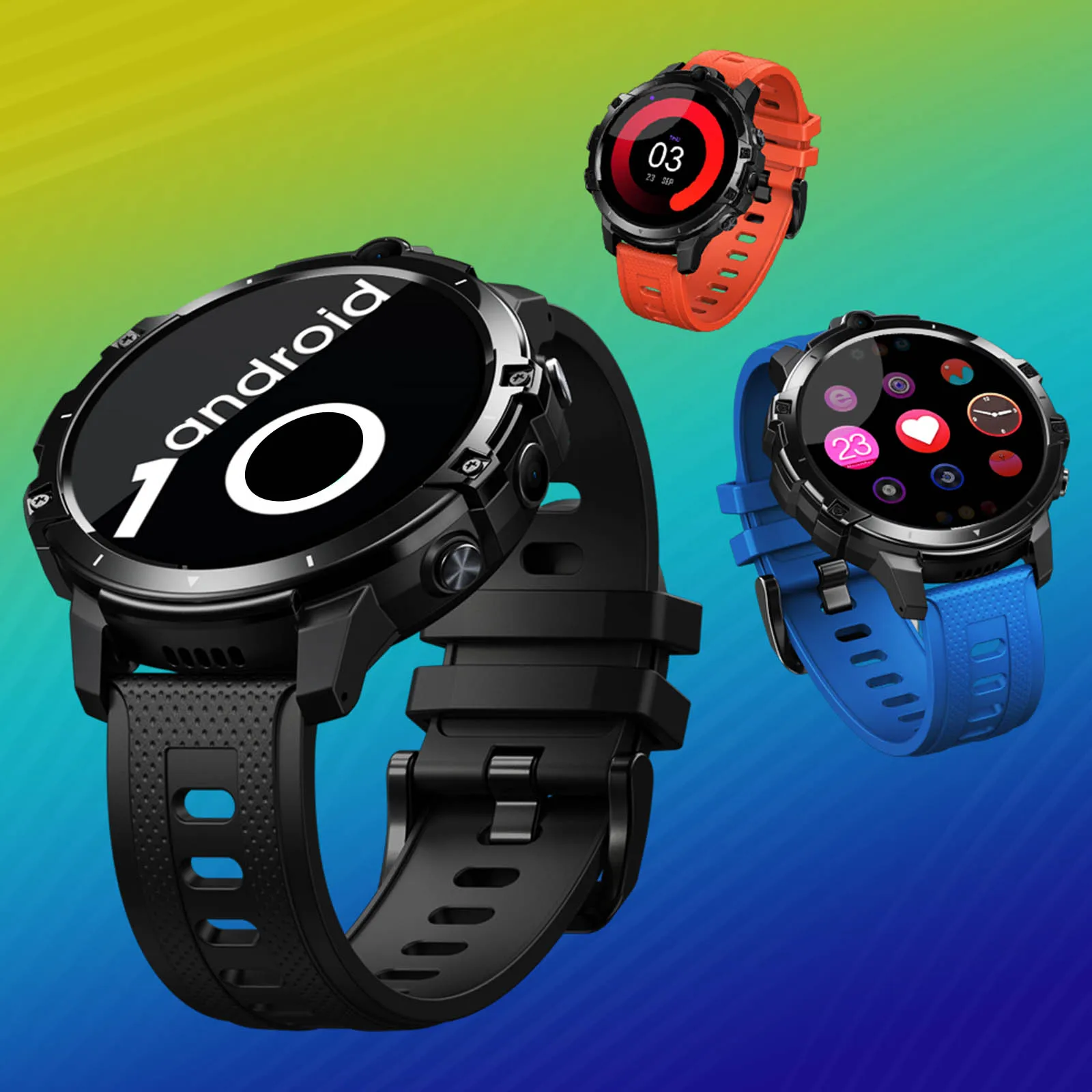 US $179.99 2020 New Zeblaze THOR 6 Smart Watch Men Helio P22 Octa Core Processor 4GB64GB Android 100 Face ID 4G LTE GPS WiFi Smartwatch
