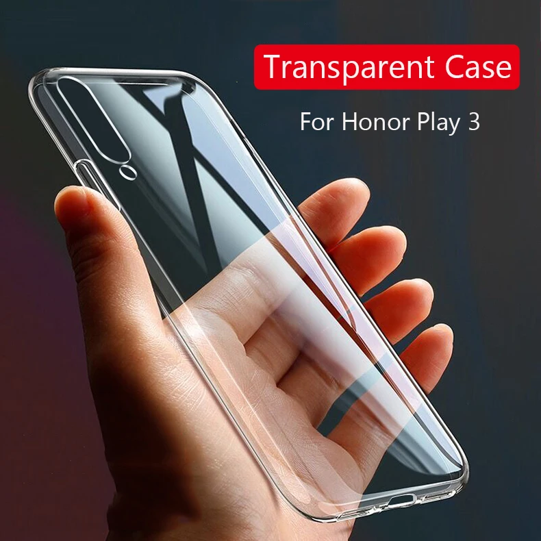 Тонкий мягкий прозрачный чехол из ТПУ для Huawei Honor Play 3 | Мобильные телефоны и