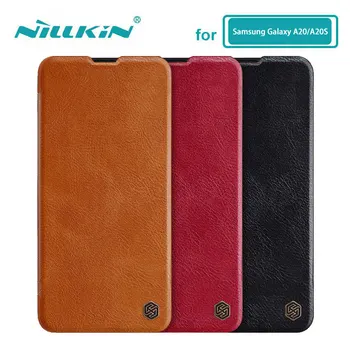 

Nillkin Case for Samsung Galaxy A20 A20S Qin Series PU Leather Flip Cover For Samsung Galaxy A20S Case
