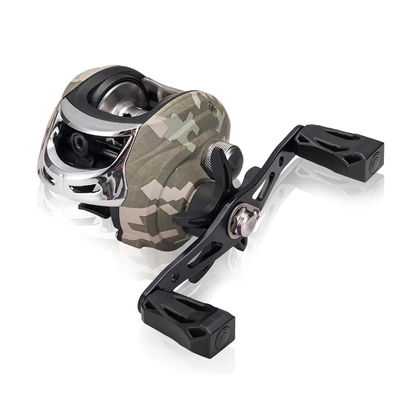 

Baitcasting Reel 7.3:1 High Speed Ratio 5+1BB Fresh/Saltwater Low-Profile Fishing Reel Magnetic Brake System Nylon Body