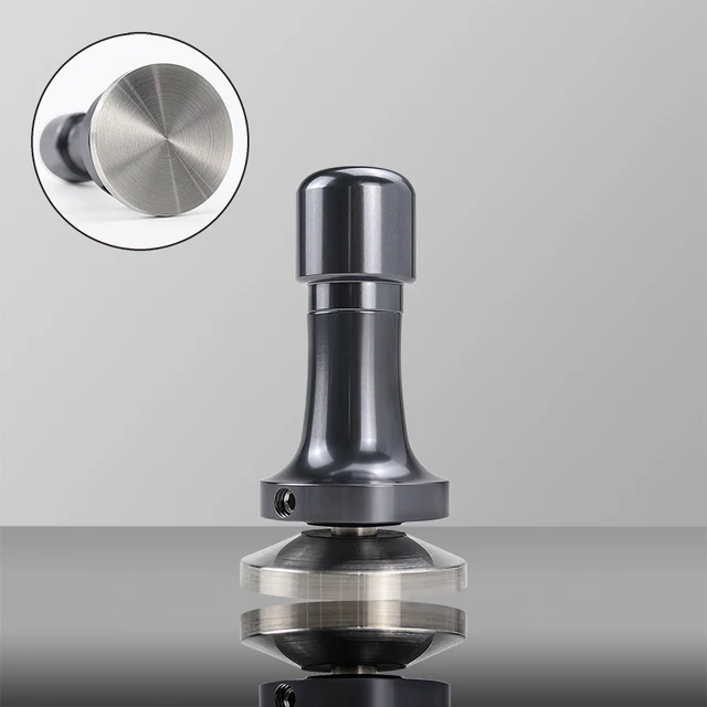 51mm/53mm/54mm/57mm/58mm/58.5mm Constant Pressure Coffee Tamper Elasticity Adjustable Powder Hammer Coffee Accessories Barista Space Grey
