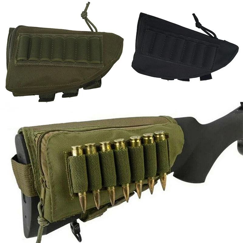 TACTICAL BUTTSTOCK CHEEK Rest Shotgun Rifle Ammo Shell Mag Carrier