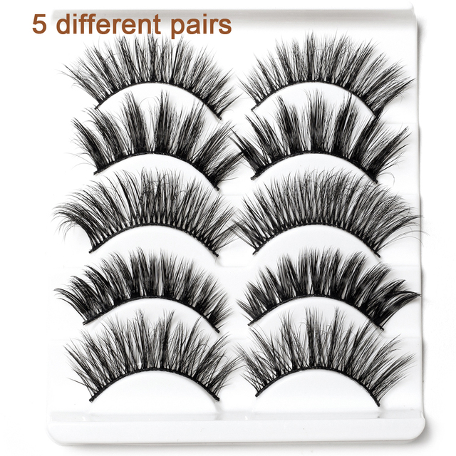 Makeup Thick Long Eye Lashes Handmade Mixed Mink False Eyelashes Dolls Handmade Soft Full Strip Lashes