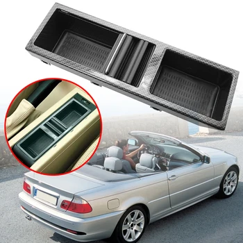 

Look Console Storage Compartment Elements Personal Car Carbon Fiber with Blind Part Ornaments for BMW E46 1999-2005