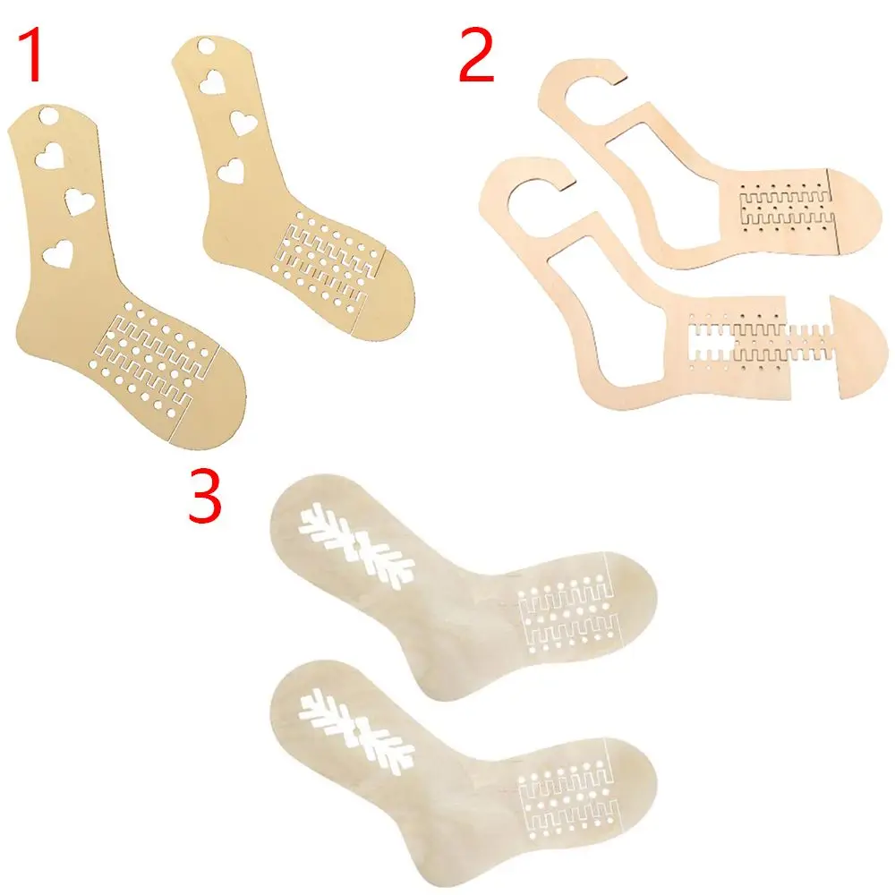 Bloqueadores De Calcetines De Madera - Par De Moldes Ajustables Para Tejer Calcetines A La Medida Perfecta