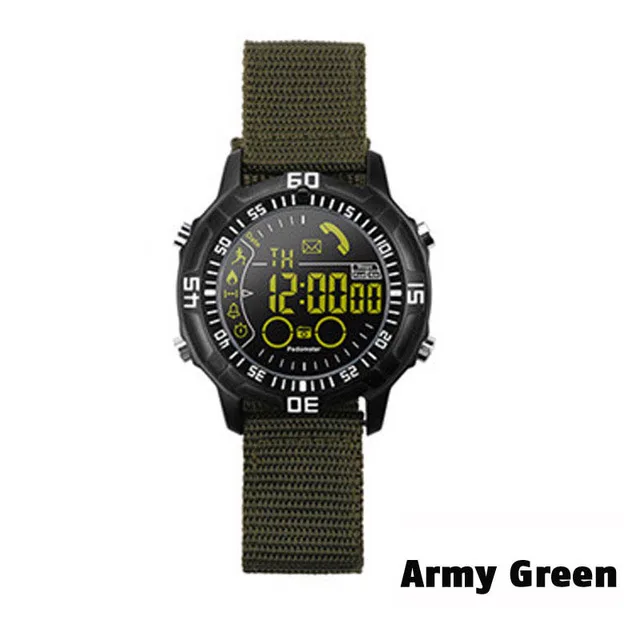 green Nylon Strap 696 Новые смарт-часы EX28 Bluetooth для спорта на открытом воздухе Смарт-часы фитнес-трекер Смарт-часы для мужчин температура для телефона Android IOS - Цвет: green Nylon Strap